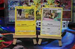 Pikachu 027/078 Eevee 054/078 Pokemon GO TCG Card Bundle - Image 2