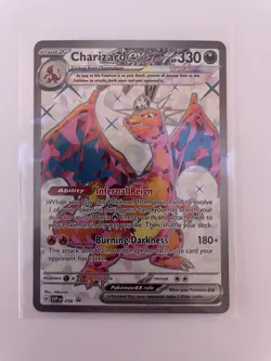 Pokemon Charizard Base Set Holo Rare 004/102 Stage 2 120HP Card English - Image 1