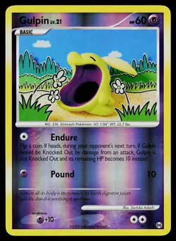 Pokemon Card - Gulpin Arceus 40/99 Uncommon Reverse Holo - Image 1