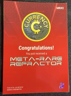 CARDSMITHS Currency Meta-Rare Refractor Snake Card MR#2 2025 Collectible - Image 1
