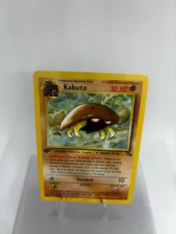 Pokemon TCG Kabuto Fossil 1st Edition Common Card 50/62 Regular - Image 2