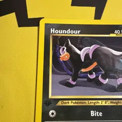 Houndour 39/75 1st Edition Neo Discovery Non-Holo Pokemon Card - Image 2