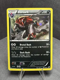 Pokemon TCG Zoroark 90/113 Legendary Treasures 2013 Holo Rare Card - Image 1