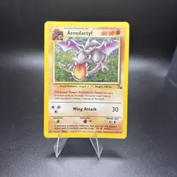 #3 Aerodactyl 1/62 Fossil 1999 Holo Rare WOTC Pokemon Card TCG - Image 1