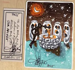 MTG ARTIST PROOF Japanese Steal Artifact AP Sketch Art Amy WEBER Magic - Image 1