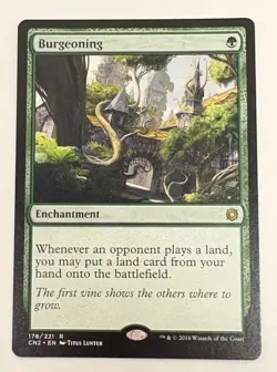 MTG Burgeoning - Conspiracy: Take the Crown Unplayed Rare - Image 1