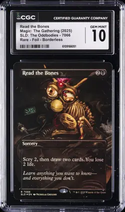 2025 MAGIC THE GATHERING SLD THE ODDBODIES READ THE BONES CGC 10 GEM MINT - Image 1