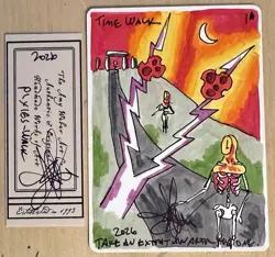 MTG ARTIST PROOF WB Argothian Pixies AP Time Walk Sketch Art Amy WEBER - Image 1