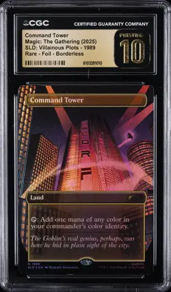 2025 MAGIC: THE GATHERING #1989 COMMAND TOWER CGC 10 PRISTINE - Image 1
