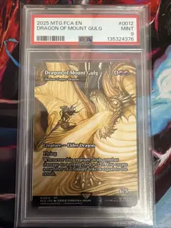 2025 Magic The Gathering Final Fantasy DRAGON OF MOUNT GULG PSA 9 Mint! - Image 1