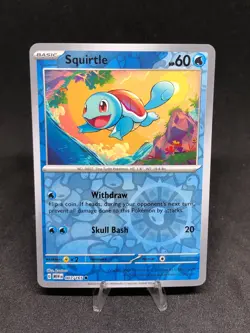 Pokemon TCG Squirtle 007/165 SV:151 Reverse Holo NM - Image 1