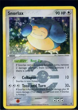 Pokemon EX FIRERED&LEAFGREEN - #15/112 Snorlax - Reverse Holo - ENG - MP - Image 1