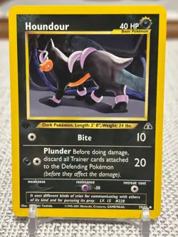 2001 Pokemon #39/75 Houndour (Neo Discovery) 1st Edition NM - Image 1