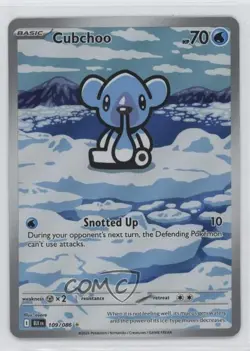 Cubchoo Illustration Rare Pokemon Black Bolt BLK #109 - Image 1