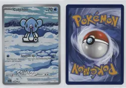 Cubchoo Illustration Rare Pokemon Black Bolt BLK #109 - Image 3
