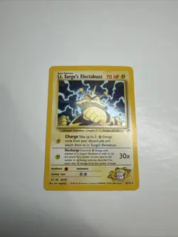 Pokemon TCG Lt. Surge's Electabuzz Gym Heroes LP 06/132 - Image 1