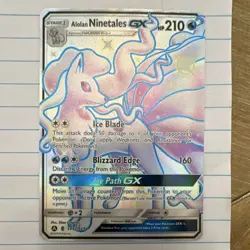 Pokemon Alolan Ninetales GX Full Art Shiny Vault Holo SV53/SV94 210 HP - Image 1