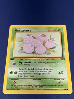 Pokemon TCG - EXEGGCUTE - 1ST EDITION - 52/64 - WOTC - JUNGLE (1999) - NM - Image 1