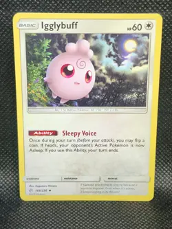 Pokemon Igglybuff Cosmic Eclipse 168/236 NM Condition - Image 1