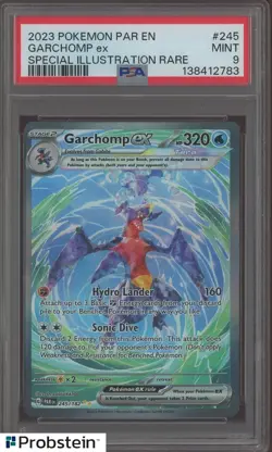 2023 Pokemon PAR EN Special Illustration Rare #245 Garchomp ex PSA 9 - Image 1