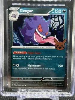 💥CGC GEM MINT 10💥GENGAR POKEMON TRICK OR TRADE BOOSTER (2024) 057/091 - Image 2