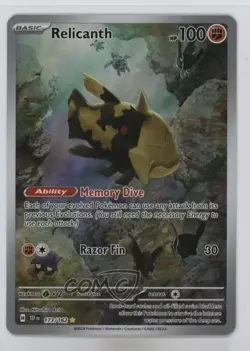 Relicanth Illustration Rare Pokemon Scarlet & Violet: Temporal Forces TEF #173 - Image 1
