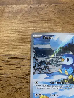 Pokemon TCG Piplup 98/94 Illustration Rare IR Phantasmal Flames Raw Near Mint - Image 2