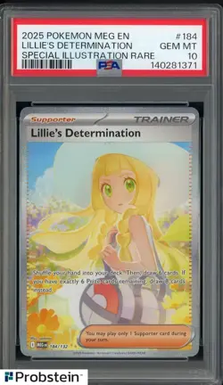 2025 Pokemon Meg En Special Illustration Rare #184 Lillie's Determination PSA 10 - Image 1