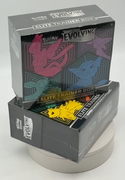 Lot of (2) Pokemon TCG SWSH Evolving Skies Elite Trainer Boxes Sealed Art Set - Image 2