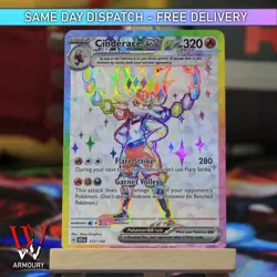 Cinderace ex Tera 157/142 Ultra Double Rare Pokemon Stellar Crown NM - Image 1