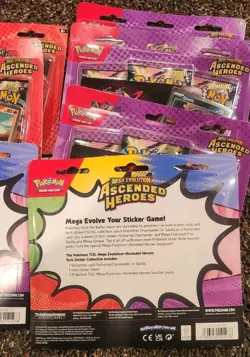Pokemon TCG: Mega Evolution Ascended Heroes Tech Sticker Collection Lot of 7 - Image 2