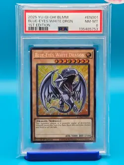 PSA 8 - 2025 YU-GI-OH! BATTLES OF LEGEND: MONSTER MAYHEM BLUE-EYES WHITE DRAGON - Image 1