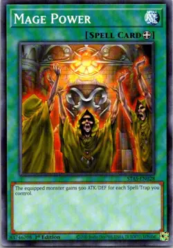 Mage Power STAS-EN028 Yu-Gi-Oh! Near Mint 1st Edition - Image 1