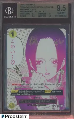2025 One Piece The Azure Sea's Seven JPN OP14 Yoi Will Frighten Me.. Boa BGS 9.5 - Image 1