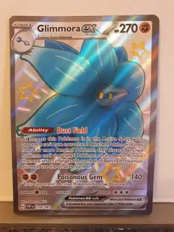 Pokemon TCG Glimmora EX 218/091 S&V Paldean Fates Holo Shiny Ultra Rare Card - Image 1