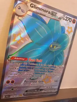Pokemon TCG Glimmora EX 218/091 S&V Paldean Fates Holo Shiny Ultra Rare Card - Image 2