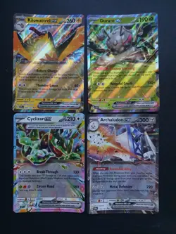 Pokemon TCG Scarlet And Violet Surging Sparks EX Double Rare&Holo Bundle 4 Cards - Image 1