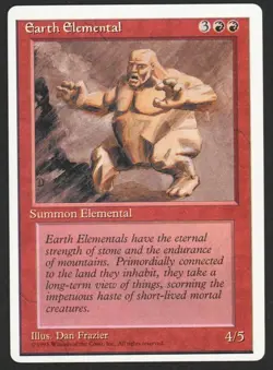 ***Earth Elemental*** MTG Alternate 4th Edition Magic Kid Icarus - Image 1