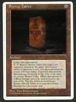 ***Bronze Tablet*** MTG Alternate 4th Edition Magic Kid Icarus - Image 1