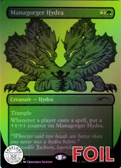 MTG Managorger Hydra (Etched) (306) | NM Foil | Secret Lair Croc Jackson {SLD} - Image 1