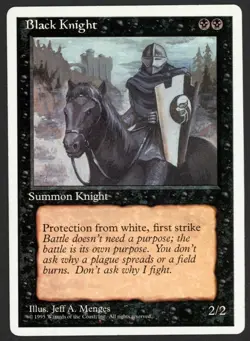 ***Black Knight*** MTG Alternate 4th Edition Magic Kid Icarus - Image 1