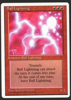 ***Ball Lightning*** MTG Alternate 4th Edition Magic Kid Icarus - Image 1