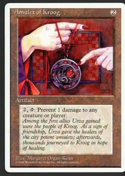 ***Amulet of Kroog*** MTG Alternate 4th Edition Magic Kid Icarus - Image 1