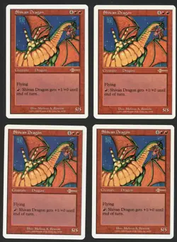***4x Shivan Dragon*** MTG Beatdown Magic Kid Icarus - Image 1