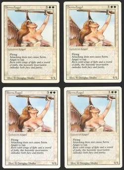 ***4x Serra Angel*** MTG Revised Magic Kid Icarus - Image 1