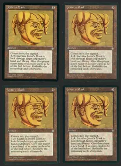 ***4x Jester's Mask*** MTG Ice Age Magic Kid Icarus - Image 1