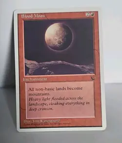 Mtg 🔥🔥Blood Moon 🔥🔥 Chronicles MT/NM 🌟RARE🌟 Magic The Gathering - Image 1