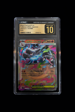 🔥🔥 CGC 10 Pristine Mega Charizard ex RR 013/080 M2 Inferno X Japanese Pokemon - Image 1