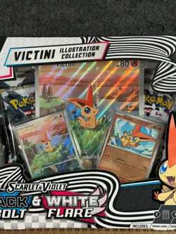 Pokemon Victini Illustration Collection Black Bolt and White Flare New Sealed - Image 3