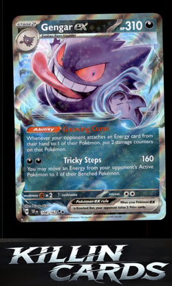 Gengar ex - 104/162 104/162 Pokemon Double Rare SV05: Temporal Forces Card NM - Image 1